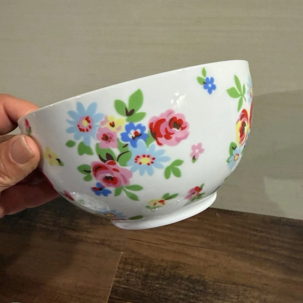 Cath Kidston Little Birds 5pc Breakfast Tea Cup Saucer Bowl Set